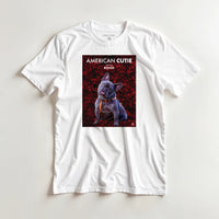 Load image into Gallery viewer, Mockup American Cutie on white tee