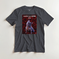 Load image into Gallery viewer, Mockup American Cutie on dark heather tee