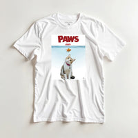 Load image into Gallery viewer, Mockup Paws on white tee Marbles