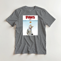 Load image into Gallery viewer, Mockup Paws on sports grey tee