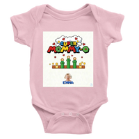 Load image into Gallery viewer, Mockup on pink bodysuit