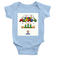 Load image into Gallery viewer, Mockup on baby blue bodysuit