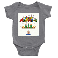 Load image into Gallery viewer, Mockup on heather grey bodysuit