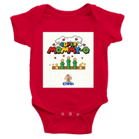 Load image into Gallery viewer, Mockup on red bodysuit