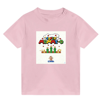 Load image into Gallery viewer, Mockup on pink baby tee