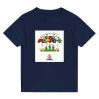 Load image into Gallery viewer, Mockup on navy baby tee