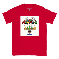 Load image into Gallery viewer, Mockup customizable on red tee