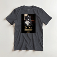 Load image into Gallery viewer, Mockup Dogmother on dark heather tee