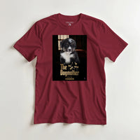 Load image into Gallery viewer, Mockup Dogmother on garnet tee