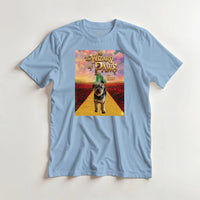 Load image into Gallery viewer, Mockup Wizard of Paws (dog) on light blue tee 2