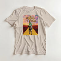 Load image into Gallery viewer, Mockup Wizard of Paws (dog) on sand tee