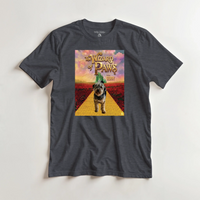 Load image into Gallery viewer, Mockup Wizard of Paws (dog) on dark heather tee