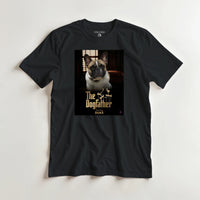 Load image into Gallery viewer, Mockup Dogfather on black tee