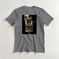 Load image into Gallery viewer, Mockup Dogfather on sport grey tee